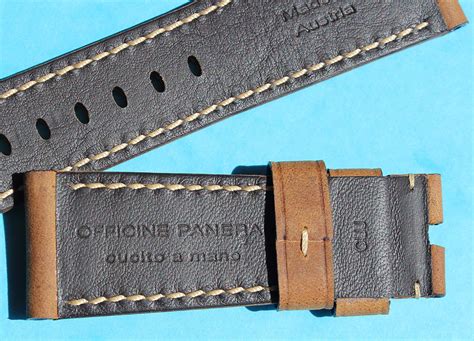 panerai vintage leather straps|original Panerai rubber strap.